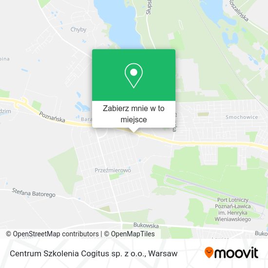 Mapa Centrum Szkolenia Cogitus sp. z o.o.