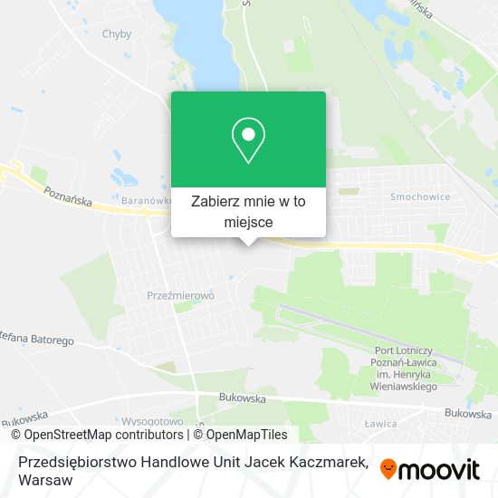 Mapa Przedsiębiorstwo Handlowe Unit Jacek Kaczmarek