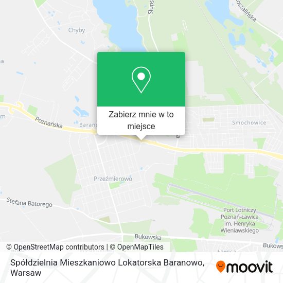 Mapa Spółdzielnia Mieszkaniowo Lokatorska Baranowo