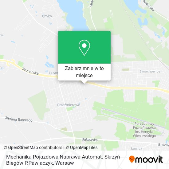 Mapa Mechanika Pojazdowa Naprawa Automat. Skrzyń Biegów P.Pawlaczyk