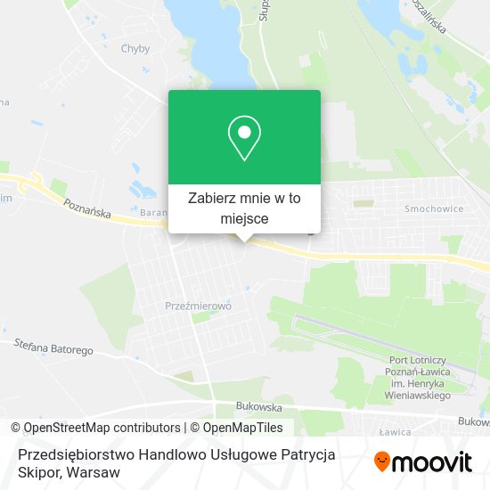 Mapa Przedsiębiorstwo Handlowo Usługowe Patrycja Skipor