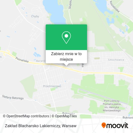 Mapa Zakład Blacharsko Lakierniczy