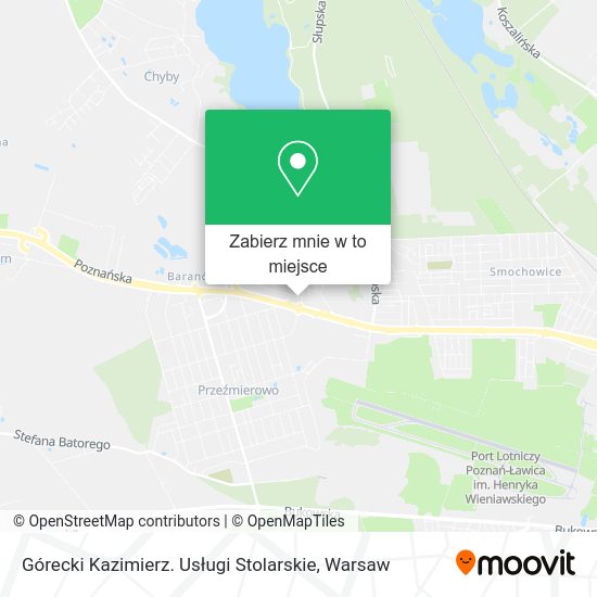 Mapa Górecki Kazimierz. Usługi Stolarskie