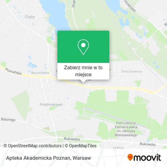 Mapa Apteka Akademicka Poznan