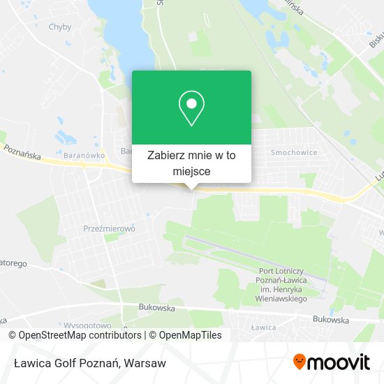 Mapa Ławica Golf Poznań