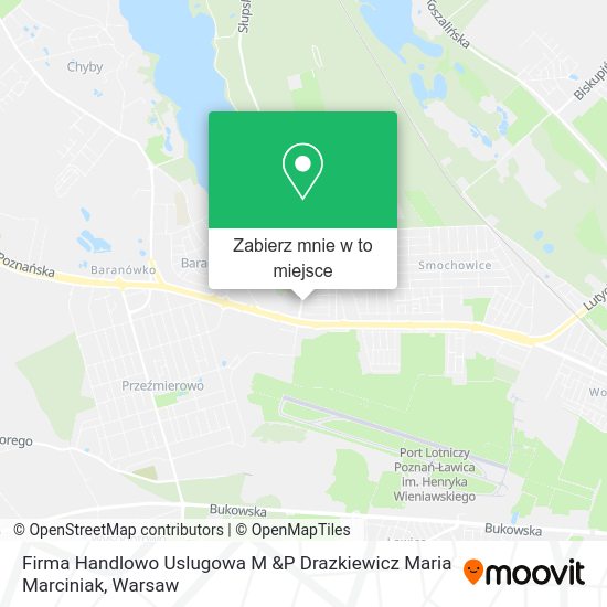 Mapa Firma Handlowo Uslugowa M &P Drazkiewicz Maria Marciniak