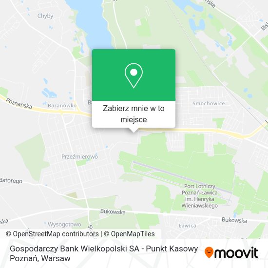 Mapa Gospodarczy Bank Wielkopolski SA - Punkt Kasowy Poznań