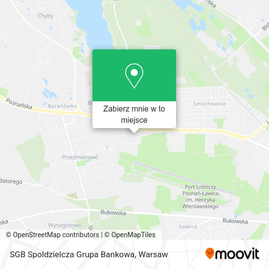 Mapa SGB Spoldzielcza Grupa Bankowa