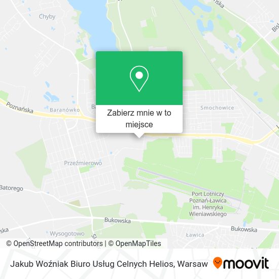 Mapa Jakub Woźniak Biuro Usług Celnych Helios