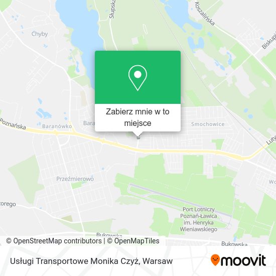 Mapa Usługi Transportowe Monika Czyż