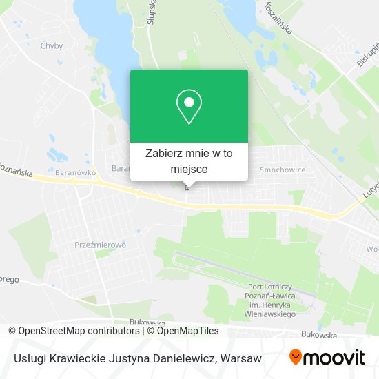 Mapa Usługi Krawieckie Justyna Danielewicz