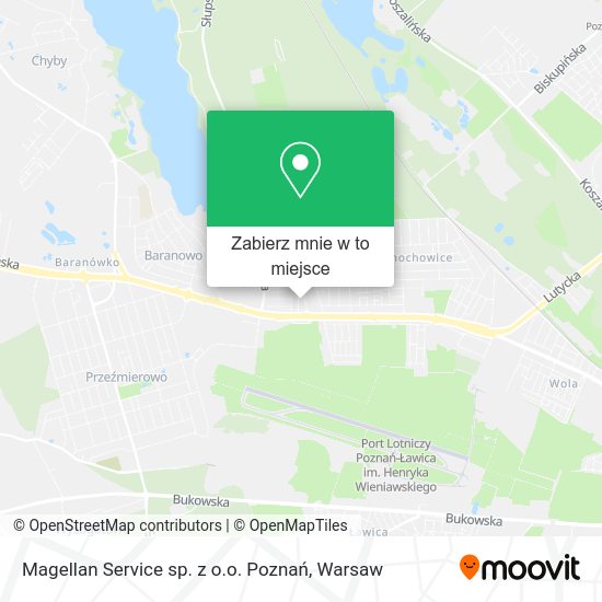 Mapa Magellan Service sp. z o.o. Poznań