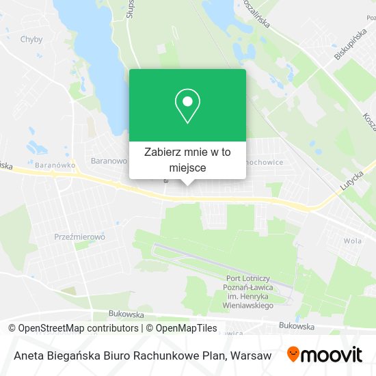 Mapa Aneta Biegańska Biuro Rachunkowe Plan