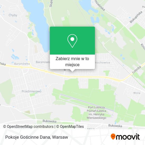 Mapa Pokoje Gościnne Dana