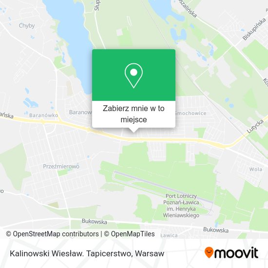 Mapa Kalinowski Wiesław. Tapicerstwo