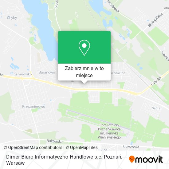 Mapa Dimer Biuro Informatyczno-Handlowe s.c. Poznań