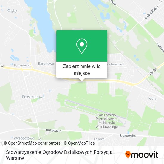 Mapa Stowarzyszenie Ogrodów Działkowych Forsycja