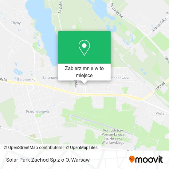 Mapa Solar Park Zachod Sp z o O