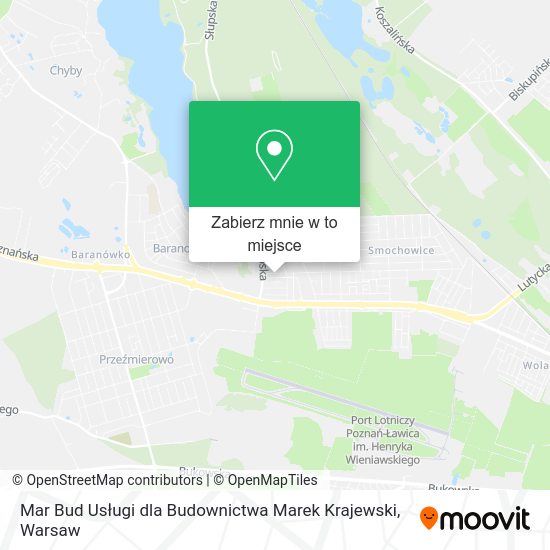 Mapa Mar Bud Usługi dla Budownictwa Marek Krajewski