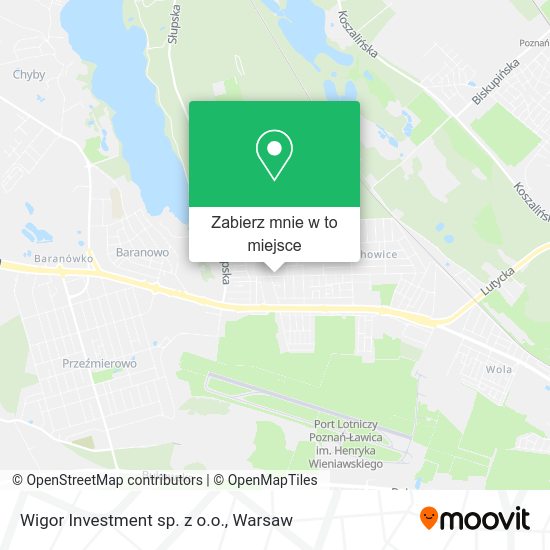 Mapa Wigor Investment sp. z o.o.