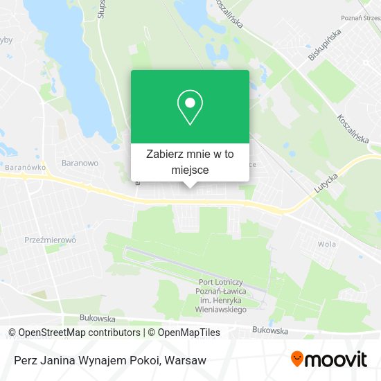 Mapa Perz Janina Wynajem Pokoi