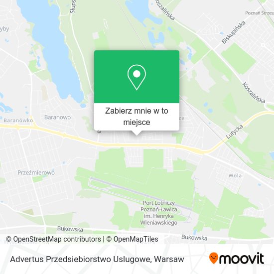 Mapa Advertus Przedsiebiorstwo Uslugowe