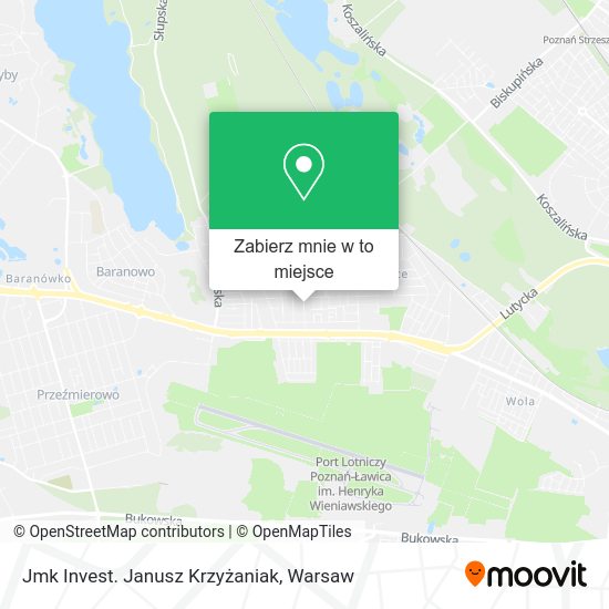 Mapa Jmk Invest. Janusz Krzyżaniak