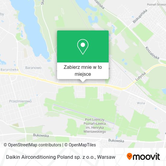 Mapa Daikin Airconditioning Poland sp. z o.o.