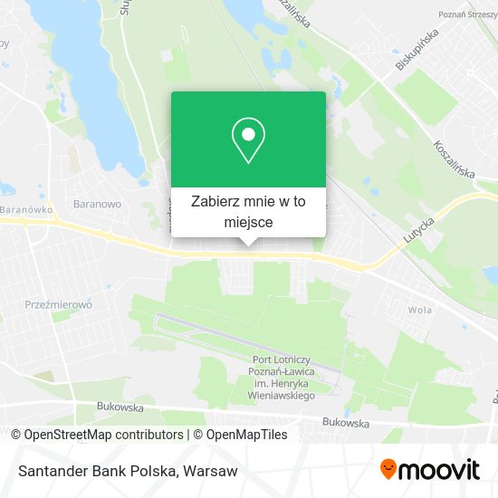 Mapa Santander Bank Polska