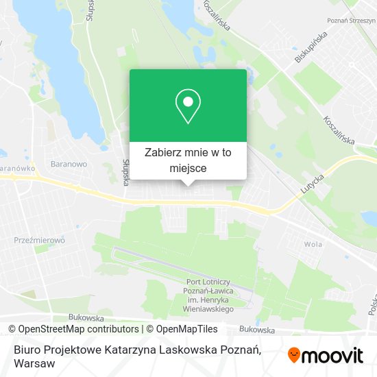 Mapa Biuro Projektowe Katarzyna Laskowska Poznań