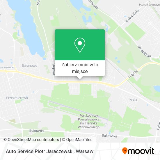 Mapa Auto Service Piotr Jaraczewski