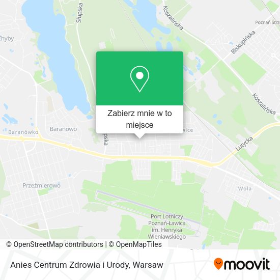 Mapa Anies Centrum Zdrowia i Urody