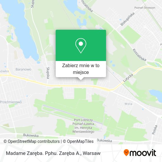 Mapa Madame Zaręba. Pphu. Zaręba A.