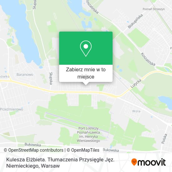 Mapa Kulesza Elżbieta. Tłumaczenia Przysięgłe Jęz. Niemieckiego