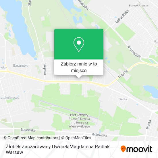 Mapa Żłobek Zaczarowany Dworek Magdalena Radlak