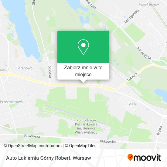 Mapa Auto Lakiernia Górny Robert