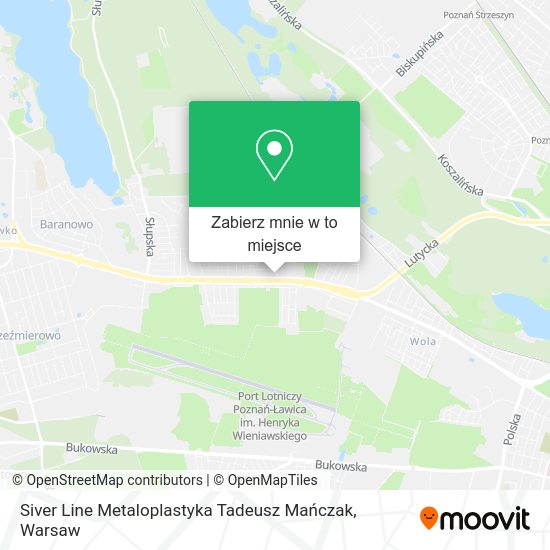 Mapa Siver Line Metaloplastyka Tadeusz Mańczak