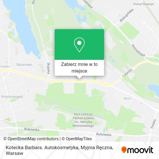 Mapa Kotecka Barbara. Autokosmetyka, Myjnia Ręczna