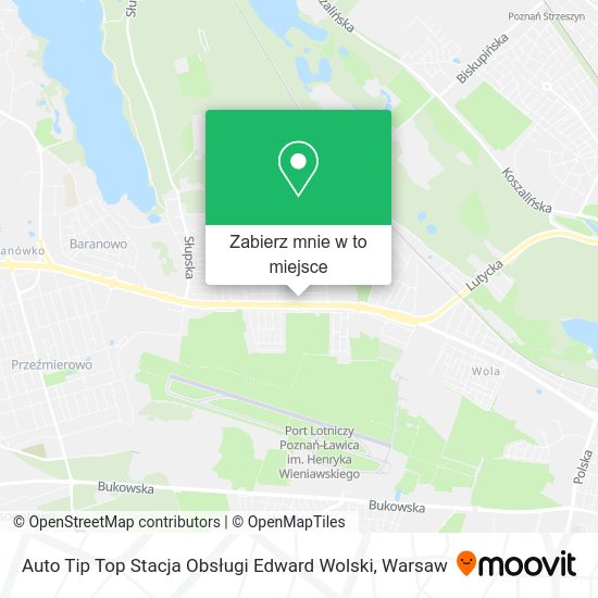 Mapa Auto Tip Top Stacja Obsługi Edward Wolski