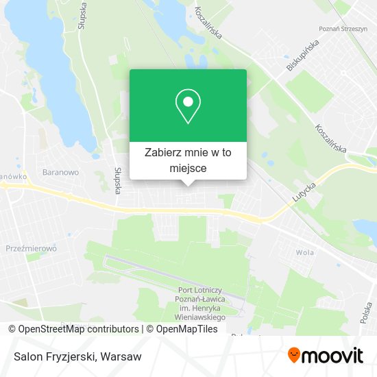 Mapa Salon Fryzjerski