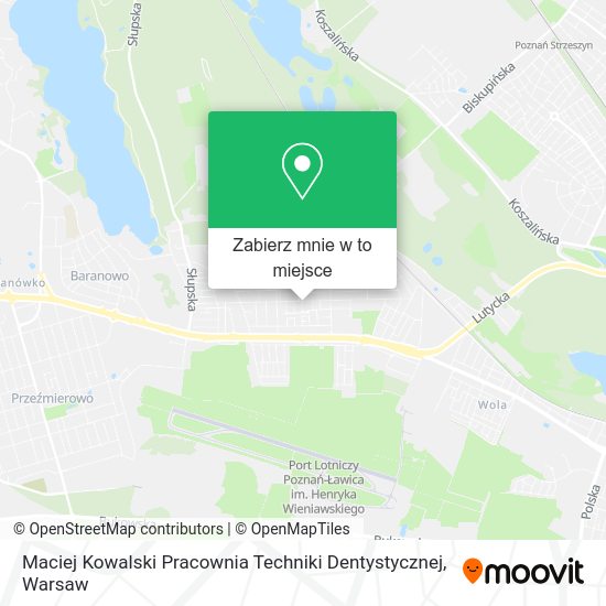 Mapa Maciej Kowalski Pracownia Techniki Dentystycznej