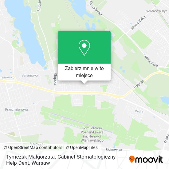 Mapa Tymczuk Małgorzata. Gabinet Stomatologiczny Help-Dent