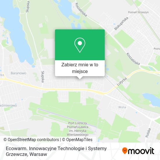 Mapa Ecowarm. Innowacyjne Technologie i Systemy Grzewcze