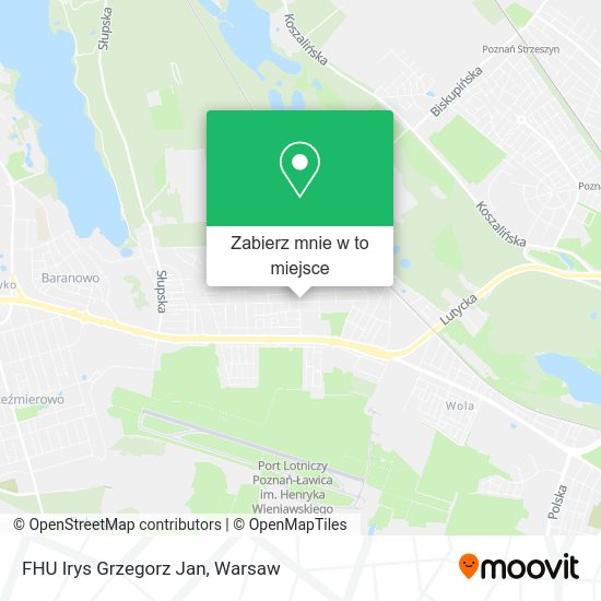 Mapa FHU Irys Grzegorz Jan