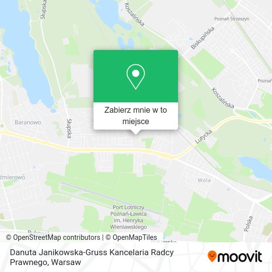 Mapa Danuta Janikowska-Gruss Kancelaria Radcy Prawnego