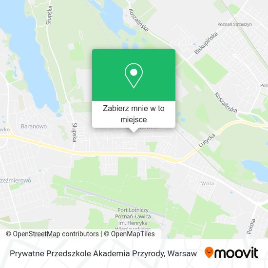 Mapa Prywatne Przedszkole Akademia Przyrody