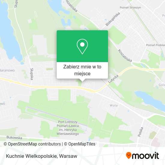 Mapa Kuchnie Wielkopolskie