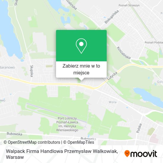 Mapa Walpack Firma Handlowa Przemysław Walkowiak