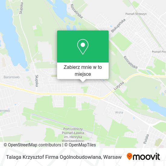 Mapa Talaga Krzysztof Firma Ogólnobudowlana