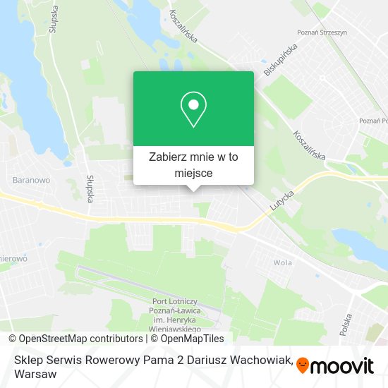 Mapa Sklep Serwis Rowerowy Pama 2 Dariusz Wachowiak